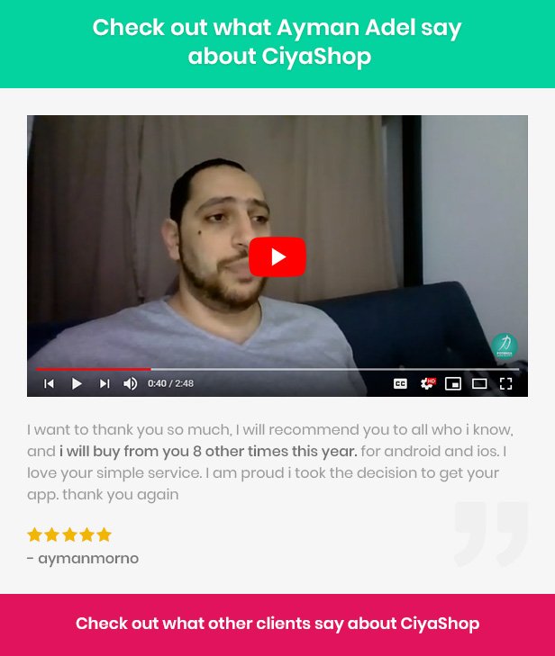 CiyaShop Native Android Application based on WooCommerce - 2