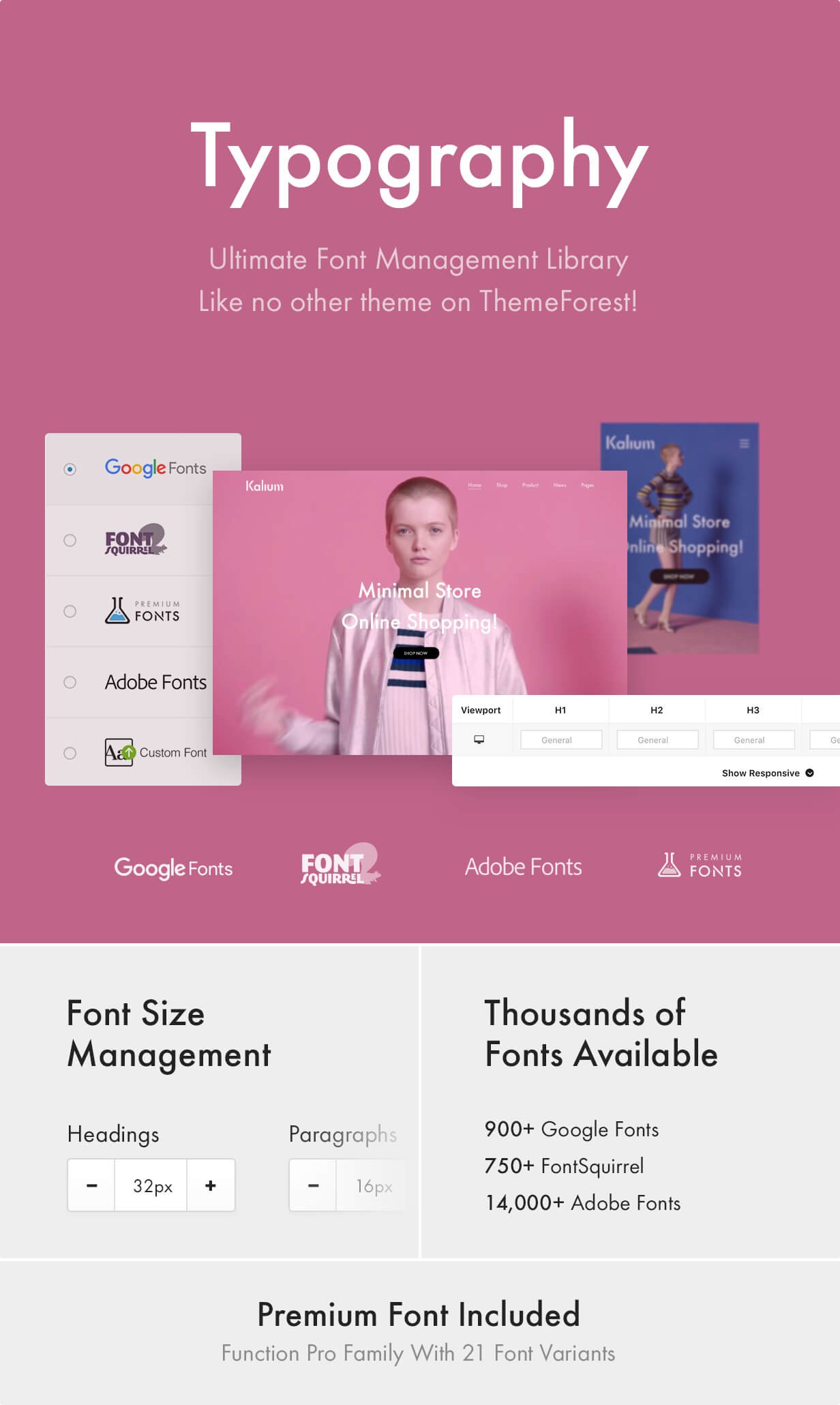 Ultimate Typography - Google Fonts, Font Squirrel, Adobe Fonts (formerly TypeKit), Premium Fonts and Custom Fonts