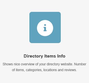 Directory Items Info Element