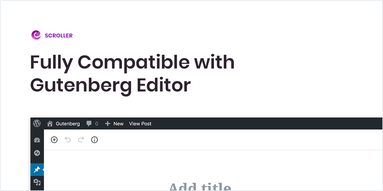 Fully compatible with Gutenberg Editor