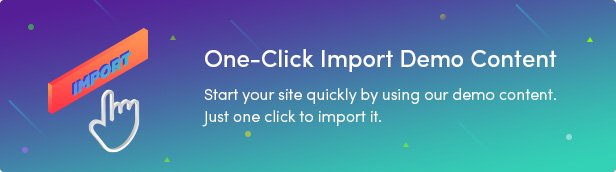 Sober WordPress theme with one click import demo