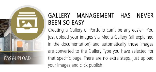 Easy to Use Gallery Management