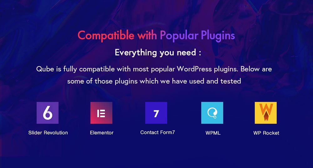Compatible with popular plugins