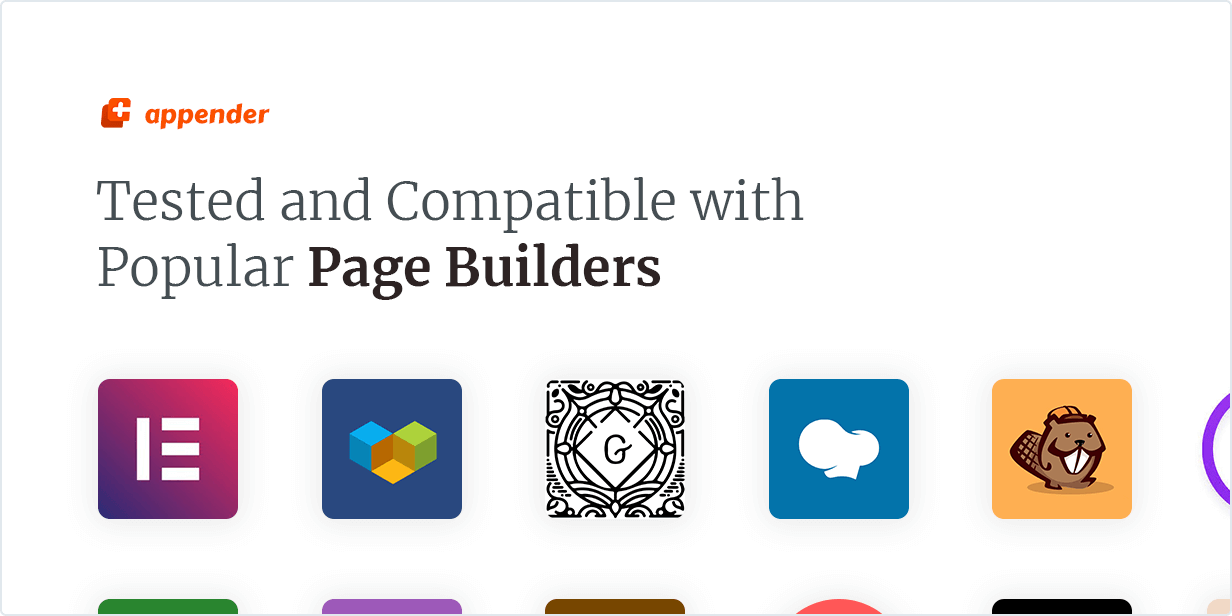 Tested and Compatible with Popular Page Builder