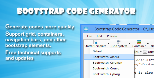 Bootstrap Code Generator