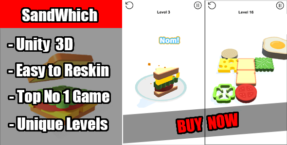 Photo of Get SandWhich Game Unity Source Code Download