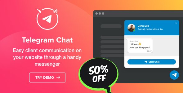 Photo of Get Telegram Chat Plugin for WordPress Download