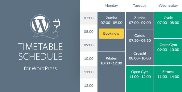 Photo of Get Timetable Responsive Schedule For WordPress Download