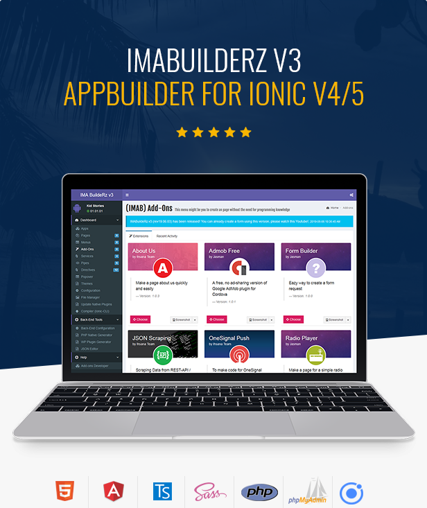 IMABuildeRz v3 - Universal AppBuilder for Ionic v4 - 1
