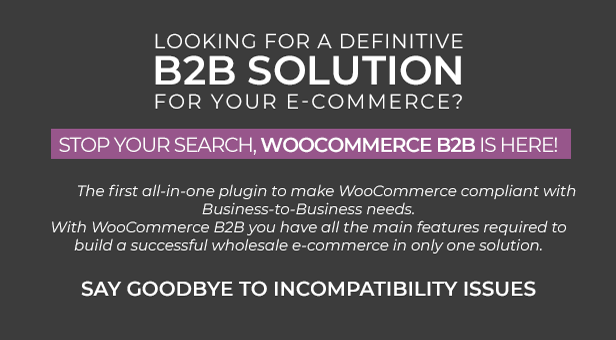 WooCommerce B2B - Description