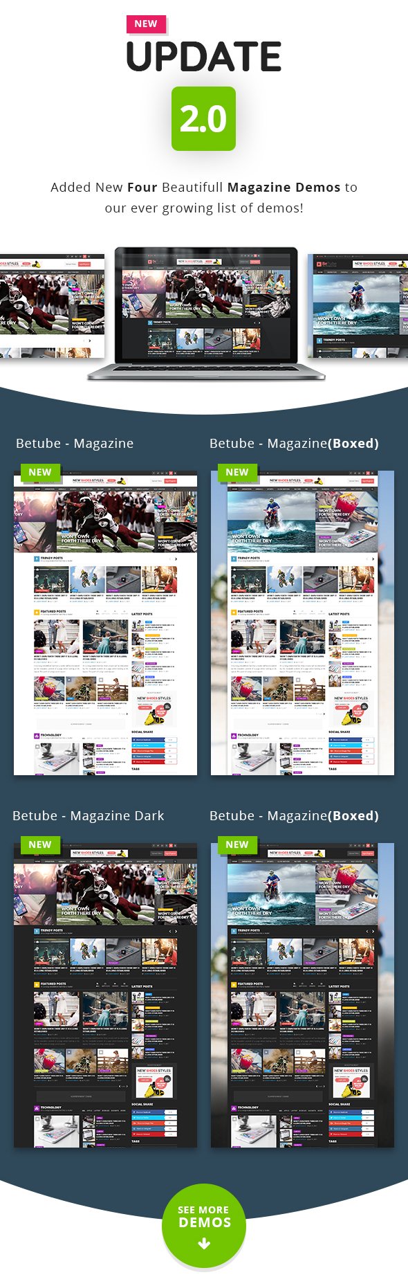betube video magazine wordpress theme
