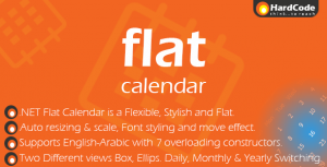 .Net Flat Calendar (with Source Code)
