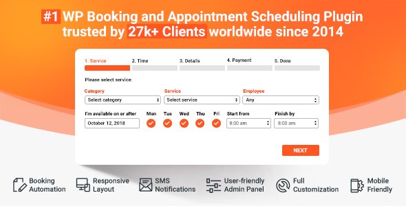 Photo of Get Bookly PRO – Appointment Booking and Scheduling Software System Download