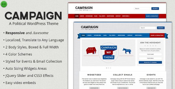 Photo of Get Campaign – Political WordPress Theme Download