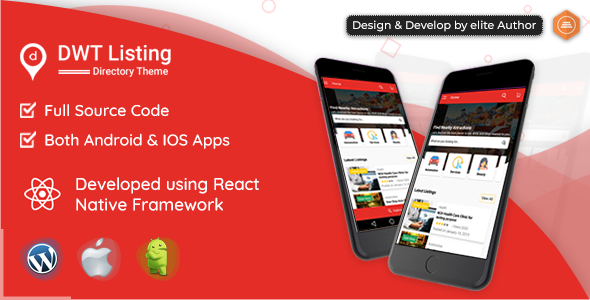 Photo of Get DWT Listing – Directory & Listing React Native App Download