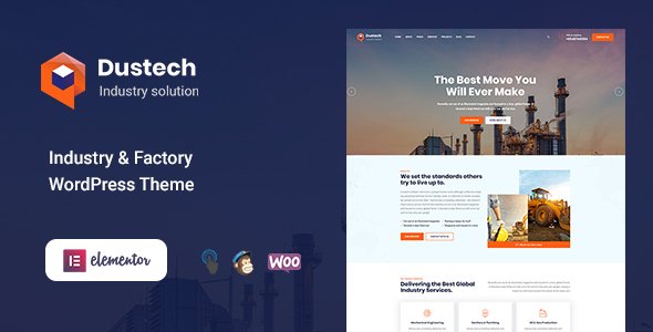 Photo of Get Dustech – Industry & Factory WordPress Theme Download