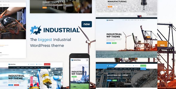 Industrial - Factory Business WordPress Theme
