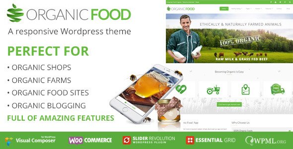 Photo of Get OrganicFood | Responsive WordPress Theme Download