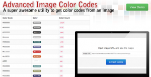 PHP Image to color codes extractor