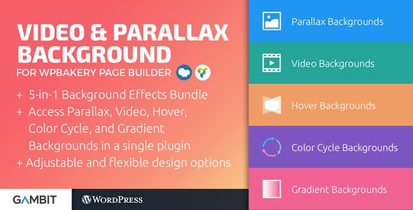 Photo of Get Video & Parallax Backgrounds For WPBakery Page Builder (formerly Visual Composer) Download