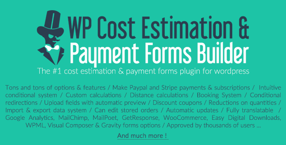 Photo of Get WP Cost Estimation & Payment Forms Builder Download