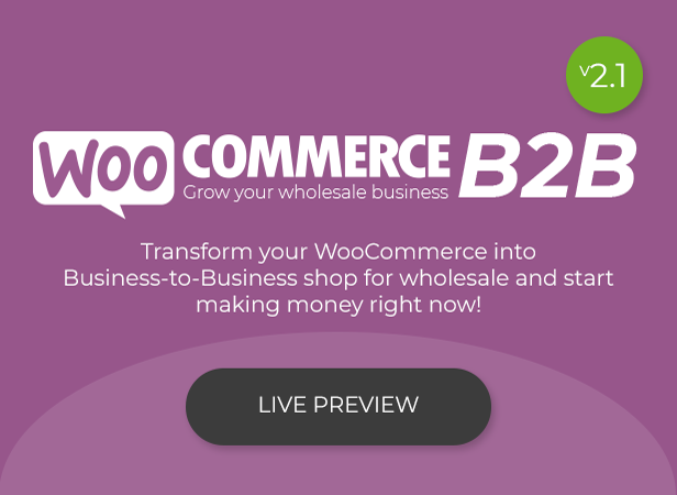 WooCommerce B2B - Intro