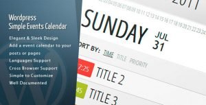 Wordpress Events Calendar
