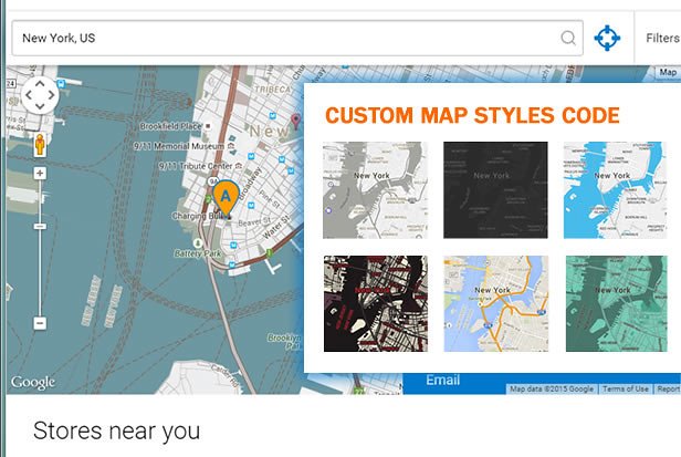 Custom Map Code in Super Store Finder for WordPress