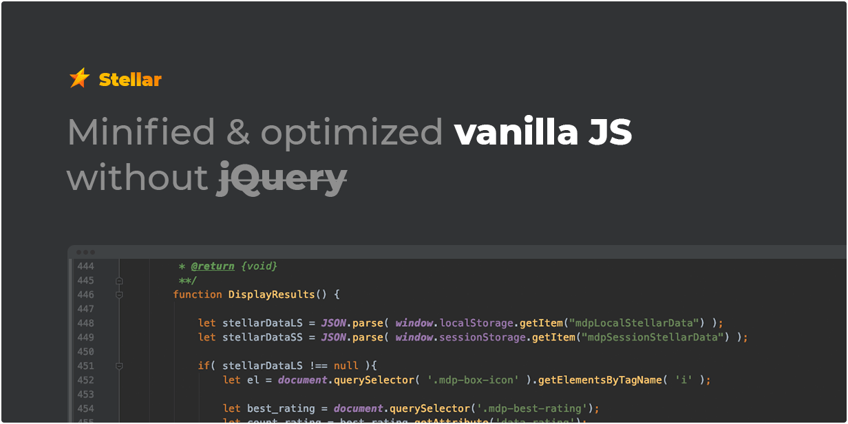 Minified and optimized vanilla JS without jQuery