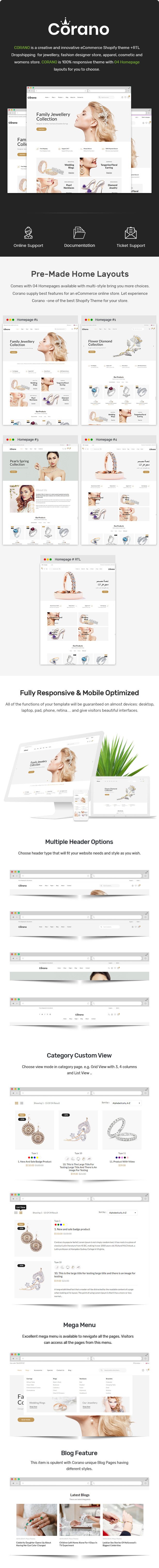 Corano – Jewellery Shopify Theme - 1