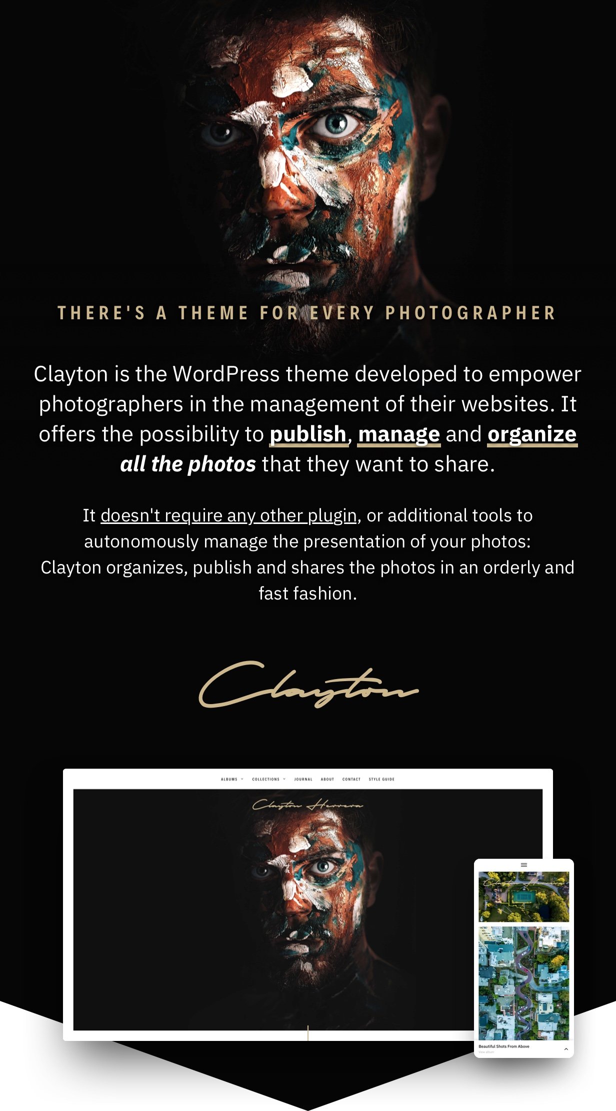Clayton, an Elegant Theme for Photographers - 8