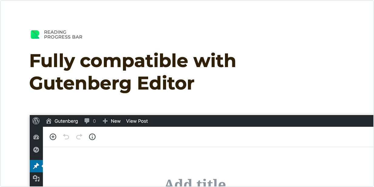 Fully compatible with Gutenberg editor