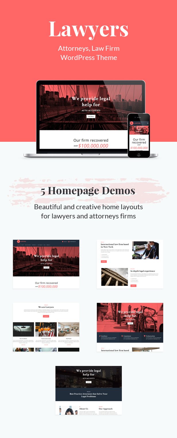 Lawyers - Responsive Business Wordpress Theme - 2