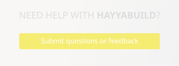 HayyaBuild help
