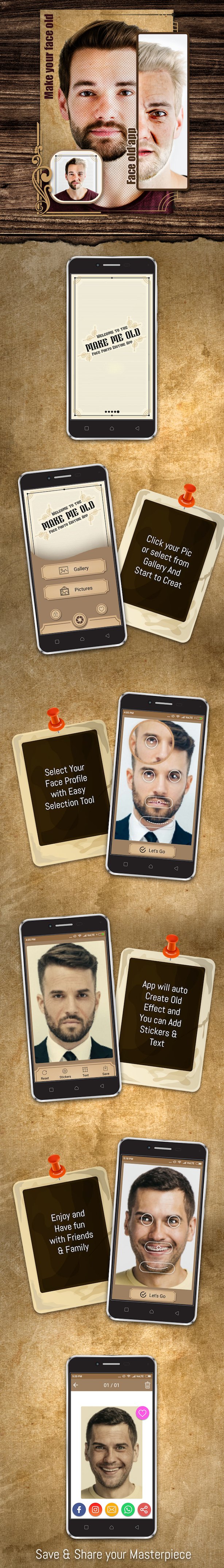Make your face old , face old app - 1