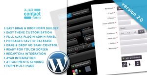 Wordpress Ajax Contact Form with attachments 2.0