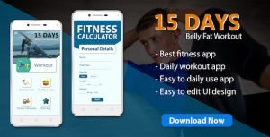 15 Day fat burn workout & diet plan app