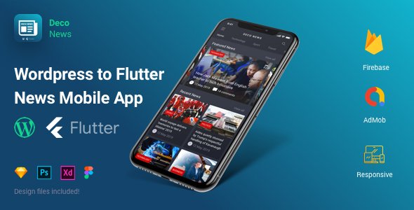 Deco News - Flutter Mobile App for Wordpress