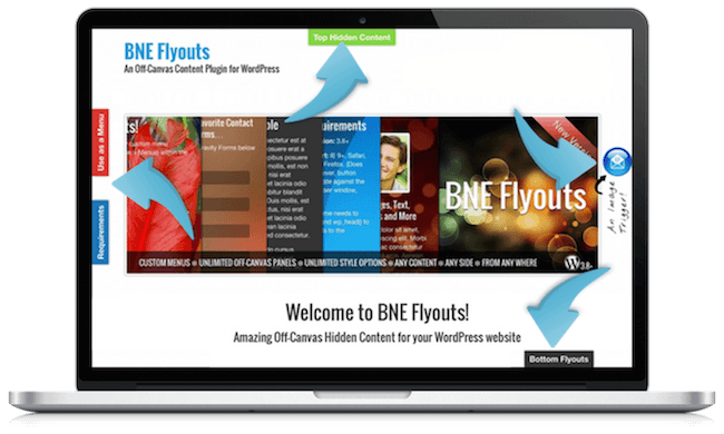 Flyouts - Off Canvas Custom Content for WordPress - 1