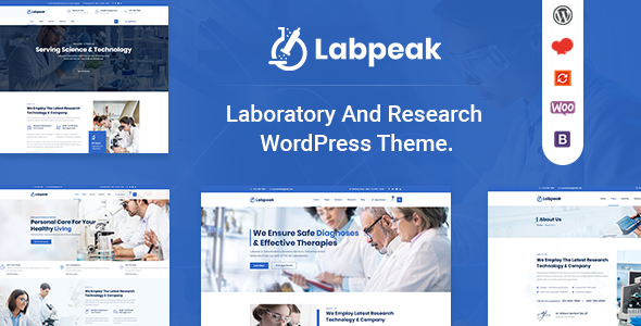 Labpeak | Laboratory & Science Research WordPress Theme