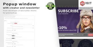 Popup window editor with newsletter