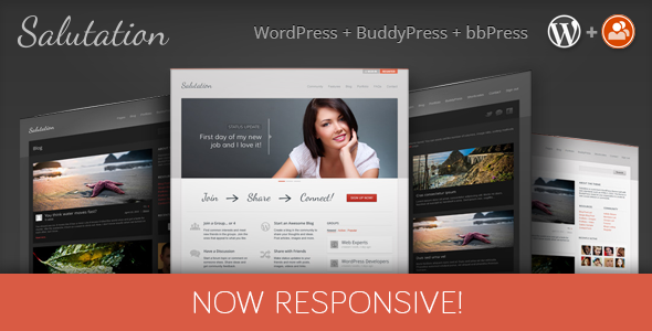Photo of Get Salutation Responsive WordPress + BuddyPress Theme Download