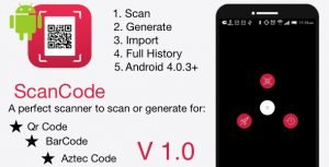 ScanCode | Android QR Code and Barcode features Application, Admob