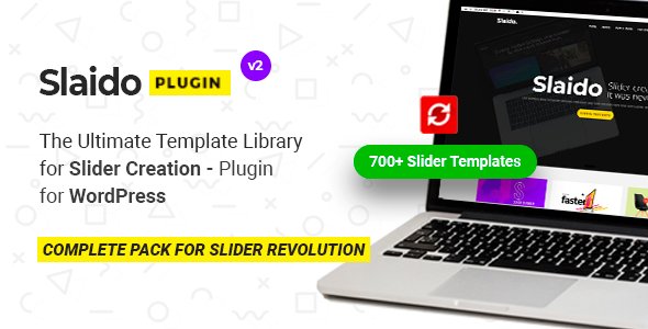 Photo of Get Slaido – Template Pack for Slider Revolution WordPress Plugin Download