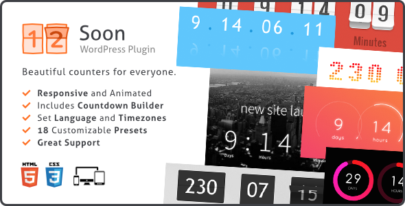 Photo of Get Soon Countdown Builder, Responsive WordPress Plugin Download