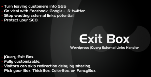 WordPress Exit Box