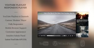 WordPress Responsive Youtube Playlist Video Player