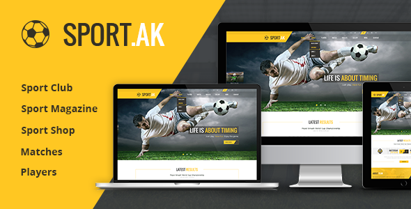 Photo of Get WordPress Sports Theme – SportAK Download