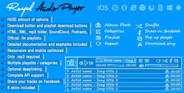 Royal Audio Player Wordpress Plugin - 14