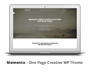 Memento - Creative One Page Wordpress Template
